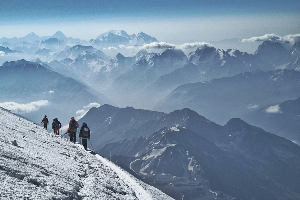 Zejście z Elbrusa